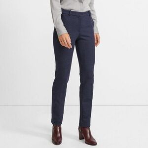 Theory Tailored Trouser Pants Double Knit Jersey Blue size 10